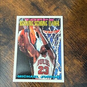 Topps Michael Jordan Card - Blue and Red Highlights